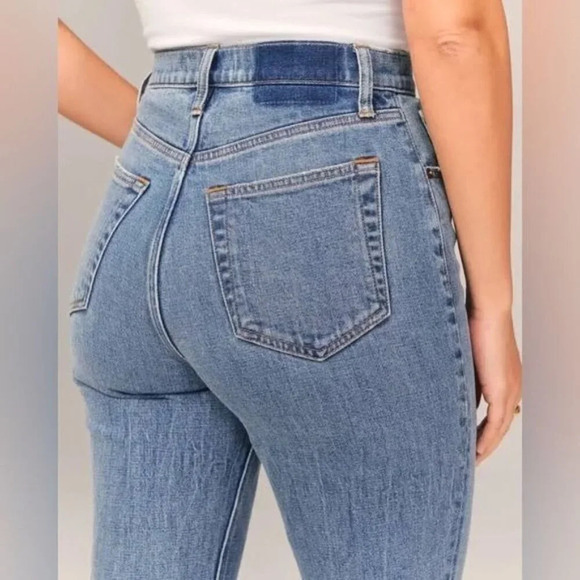 Abercrombie & Fitch Blue Ankle Jeans - Picture 2 of 8